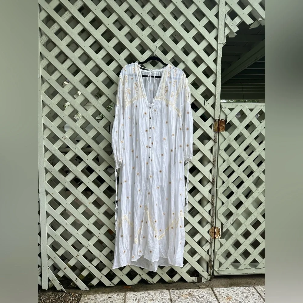 Free People Chasin' Spring Maxi Bodysuit